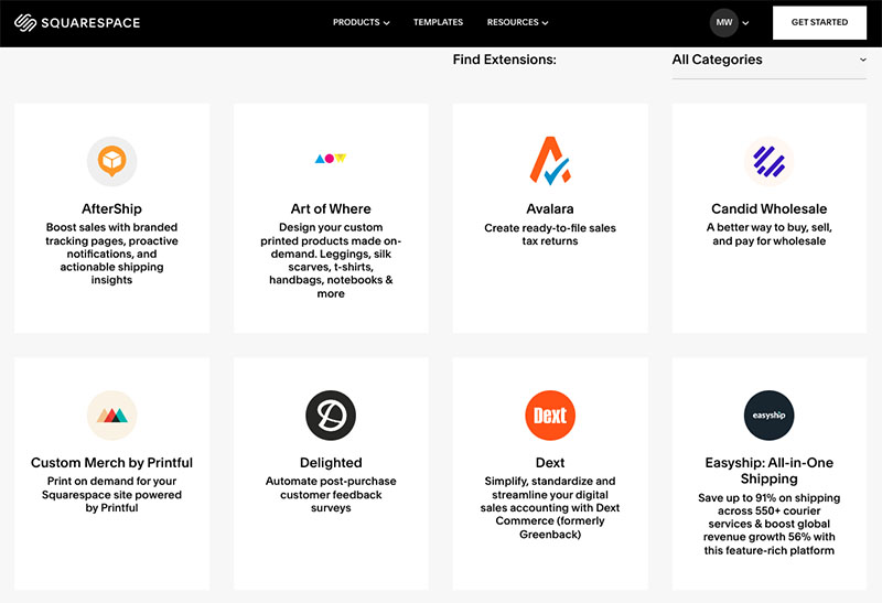 Squarespace Extensions.