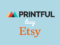 'How to connect Printful to Etsy' thumbnail displaying the Printful and Etsy logos on a light blue background.