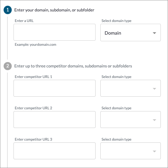 Moz's 'Keyword Gap' tool in use