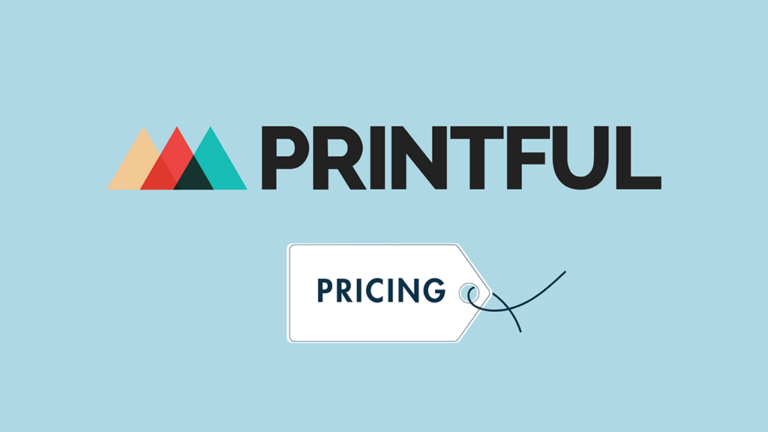 'Printful pricing' — the Printful logo above a pricing label.