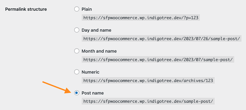 Changing permalink structure.