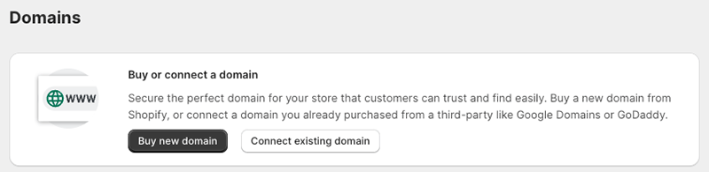 Connecting your domain in Shopify
