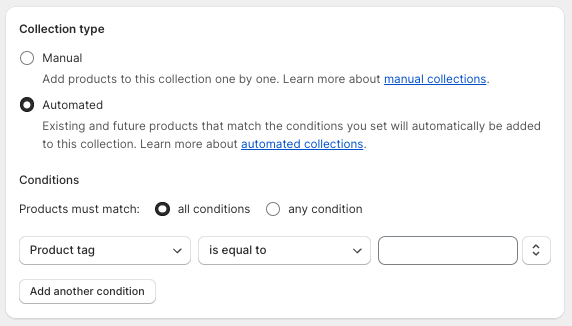 Creating automated collections.