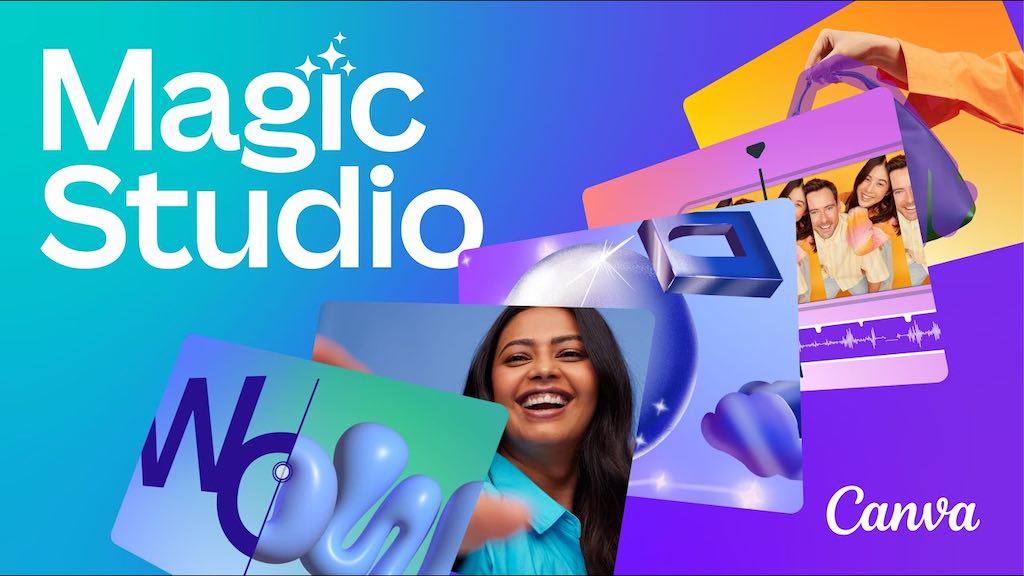A video about Canva's new Magic Studio feature