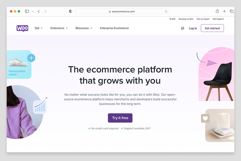 WooCommerce website.