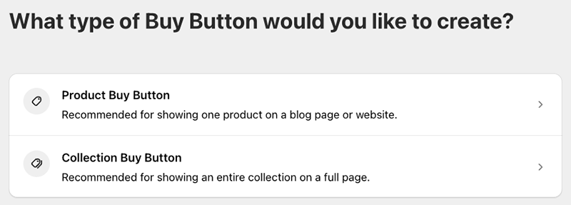 Creating a buy button in Shopify