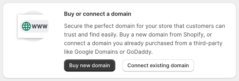 Modifying domain settings in Shopify