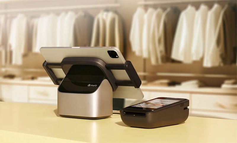 
Shopify POS hardware in use at a physical location