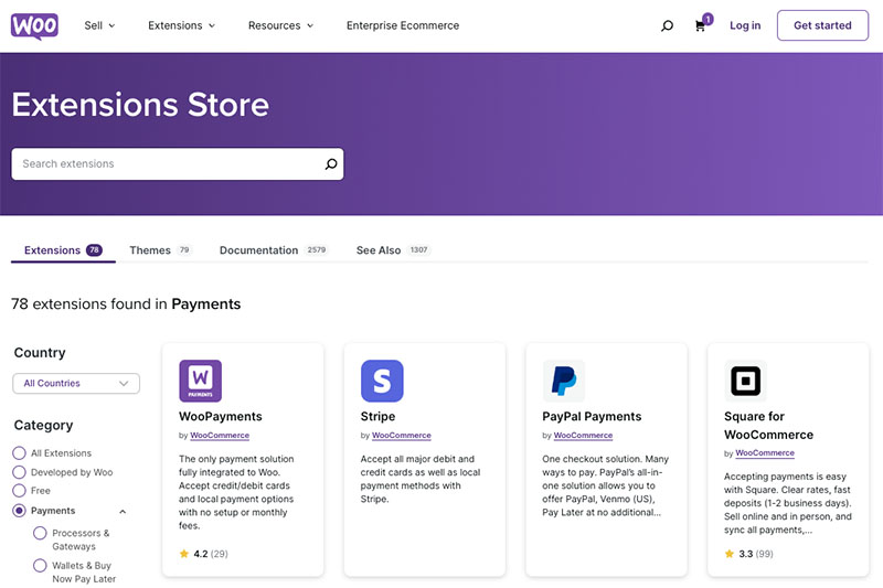 Some of the WooCommerce payment gateways you can use
