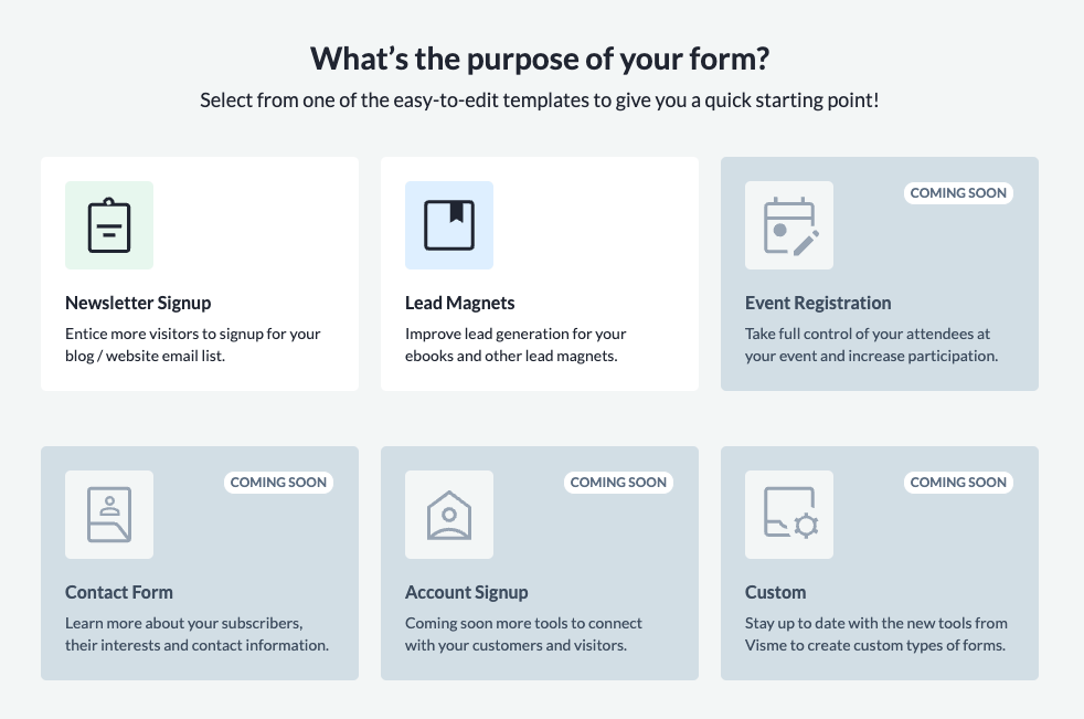 Visme Forms