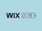 'Wix SEO' — The Wix logo and an SEO graphic on a light blue background.