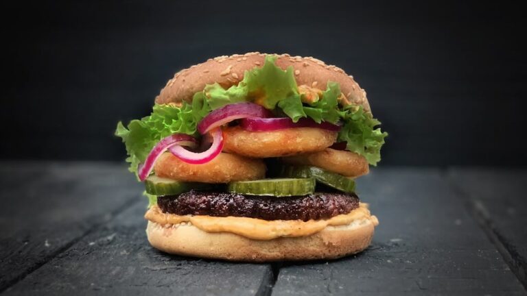 A plant-based burger