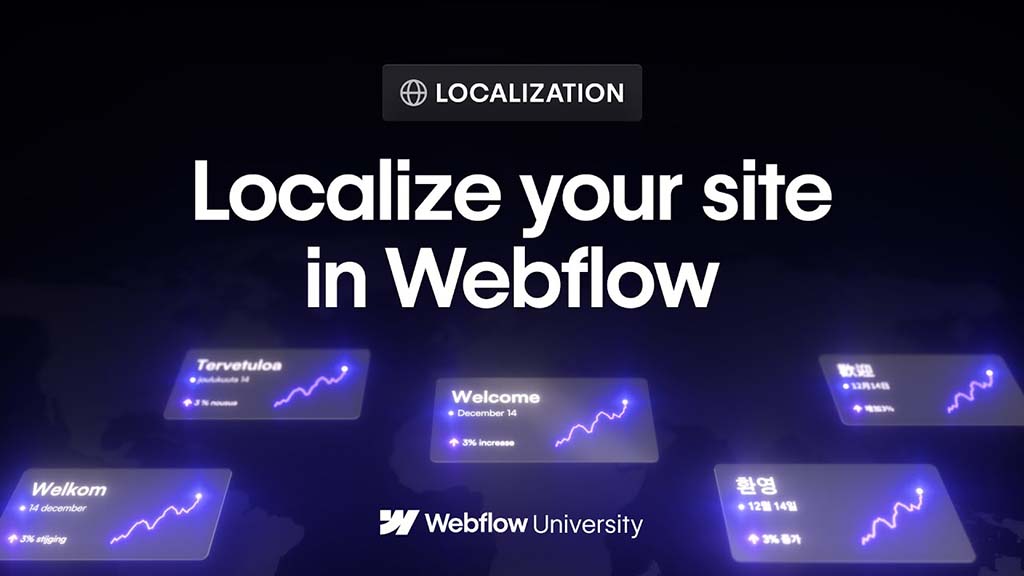 Video about localization in Webflow