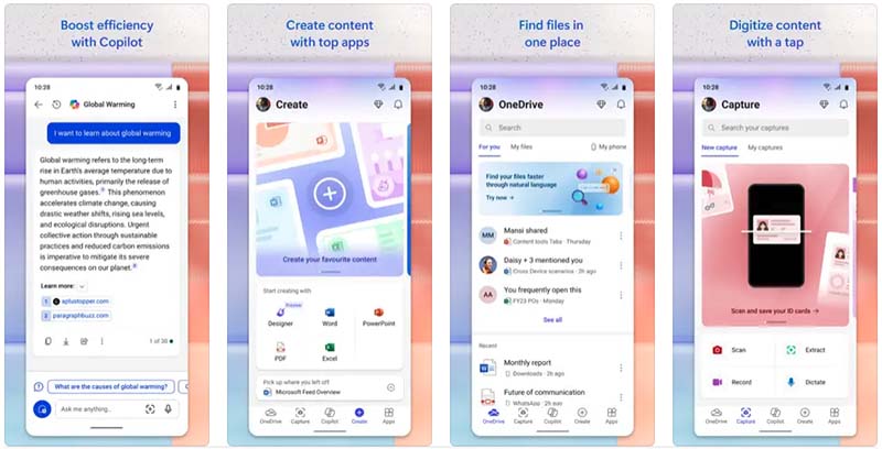 google vs microsoft essay Screenshots of the Microsoft 365 mobile app in the iOS app store