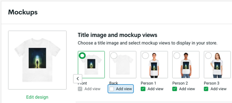 Printify product mockups