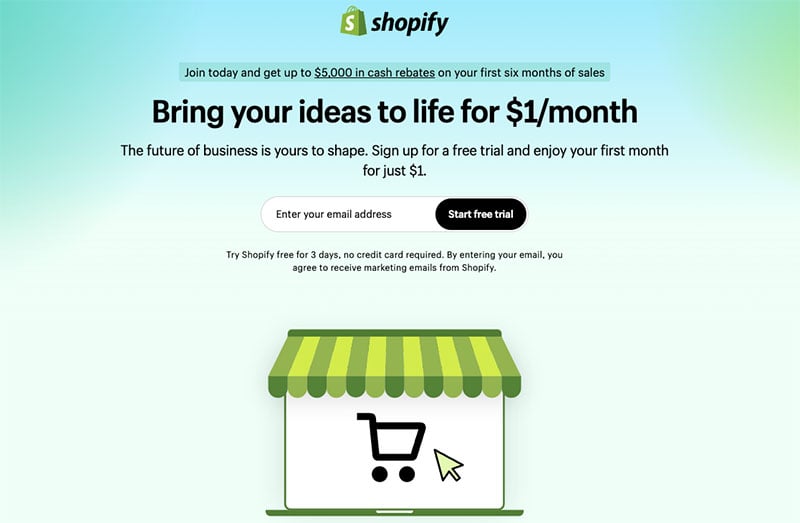 The Shopify trial