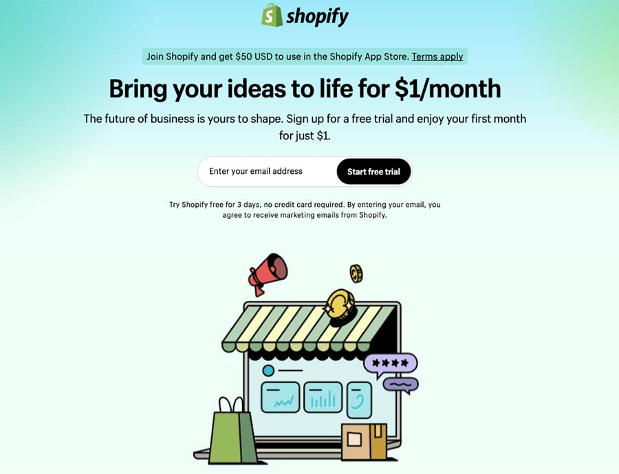 The Shopify trial