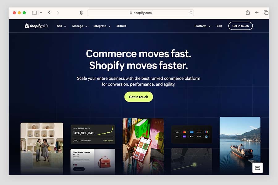 The Shopify Plus platform.