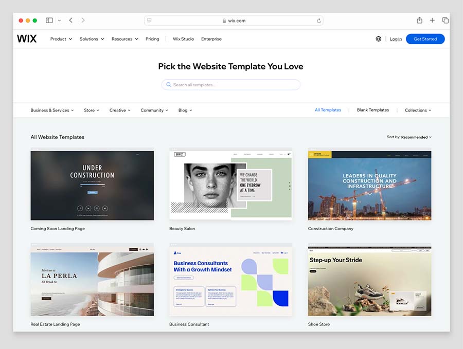 A selection of templates that you can use for small business applications