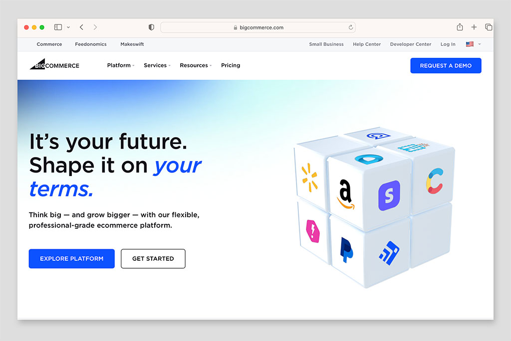 BigCommerce home page