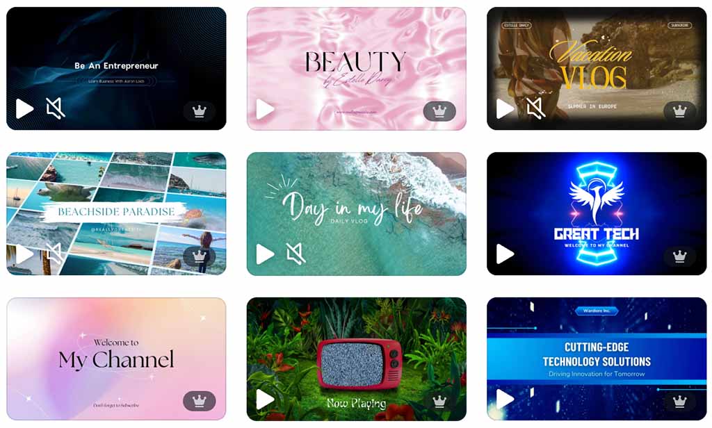 Canva video templates