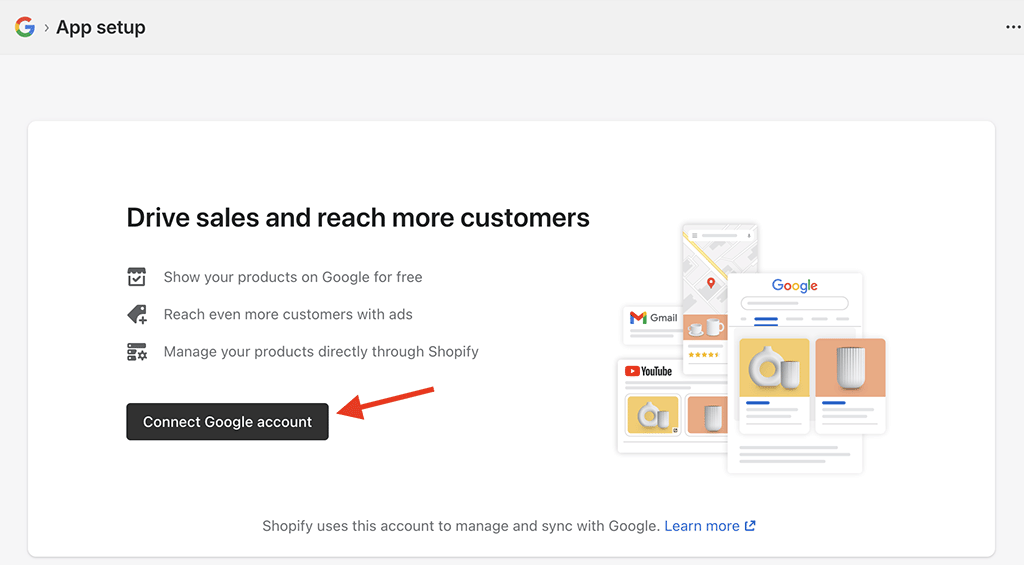 Connecting a Google account