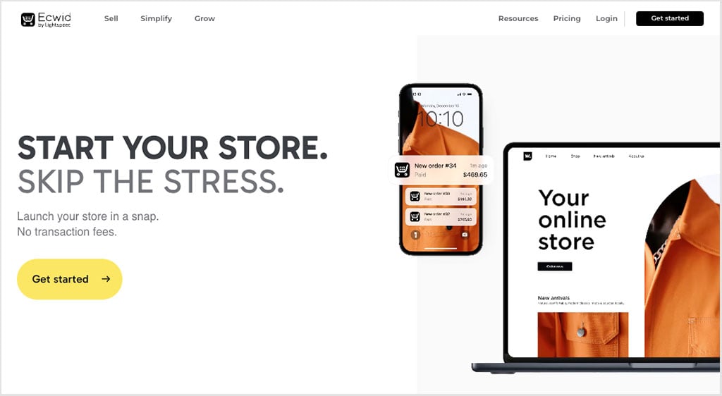 The Ecwid platform