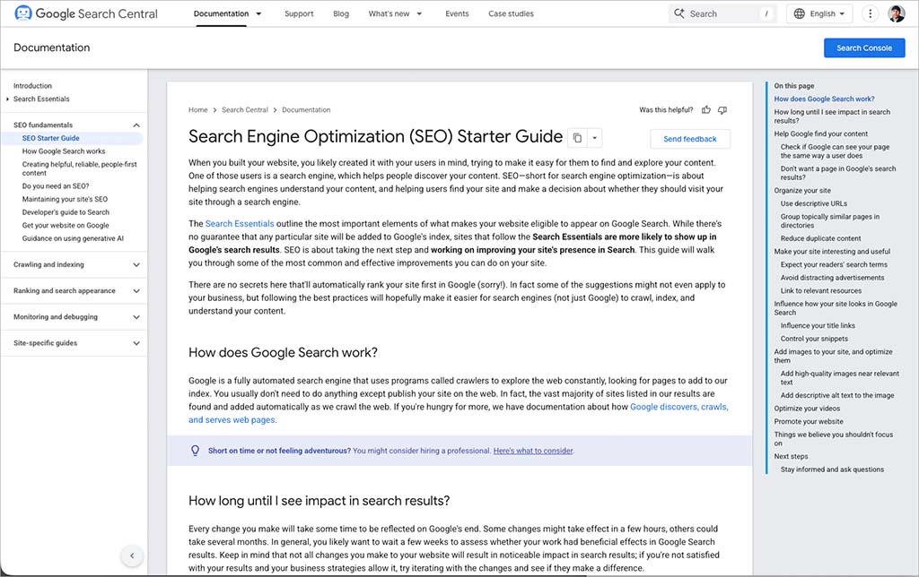 Google's SEO starter guide is an essential resource for those new to the world of Search Engine Optimization