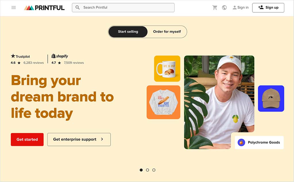 The Prinful website