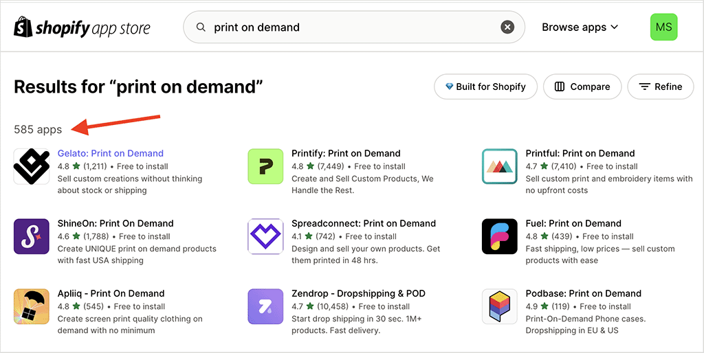 Some Shopify print on demand apps
