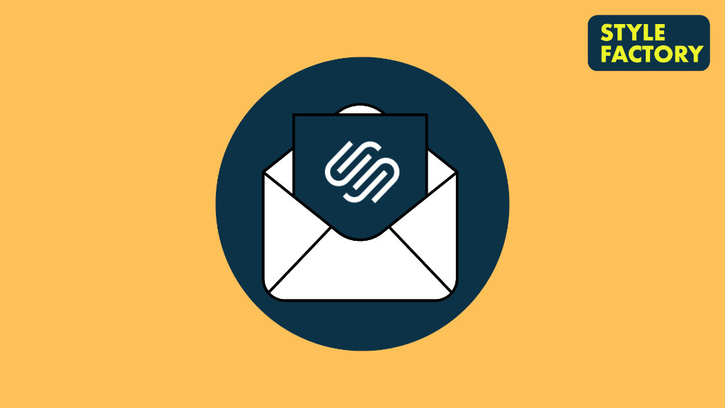 Squarespace email campaigns review image (envelope containing the Squarespace logo)