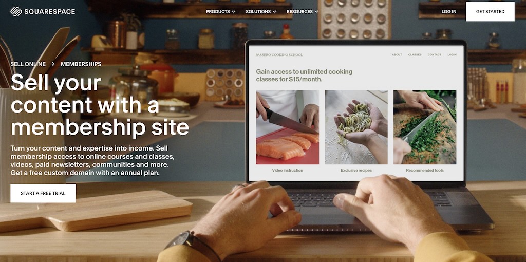 Squarespace's Membership feature