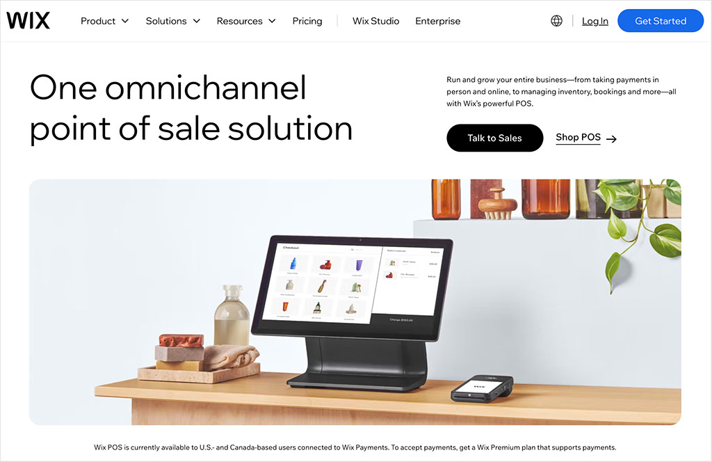 Wix's new point-of-sale solution