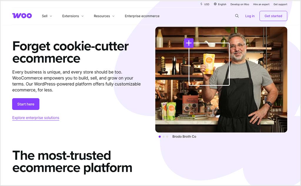 WooCOmmerce home page (2025)