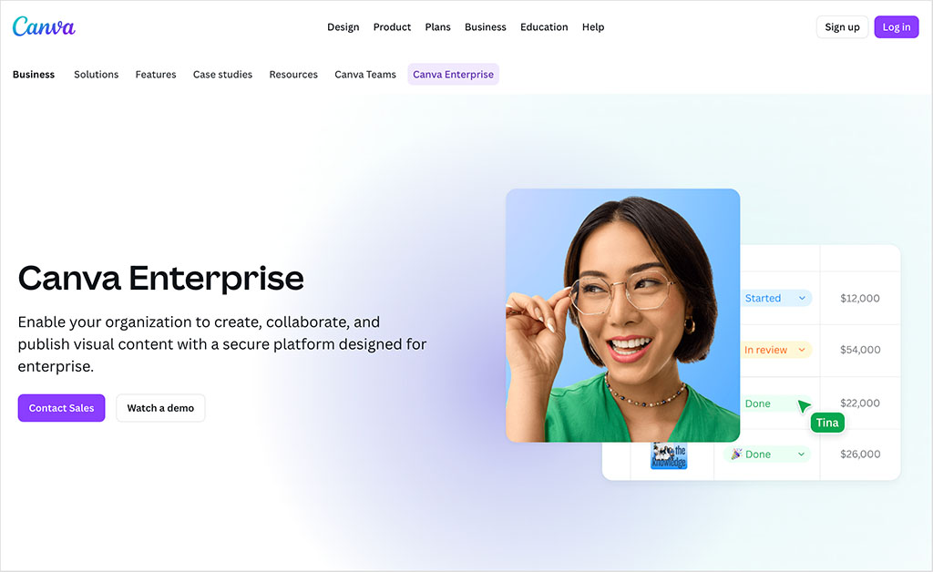 'Canva Enterprise'