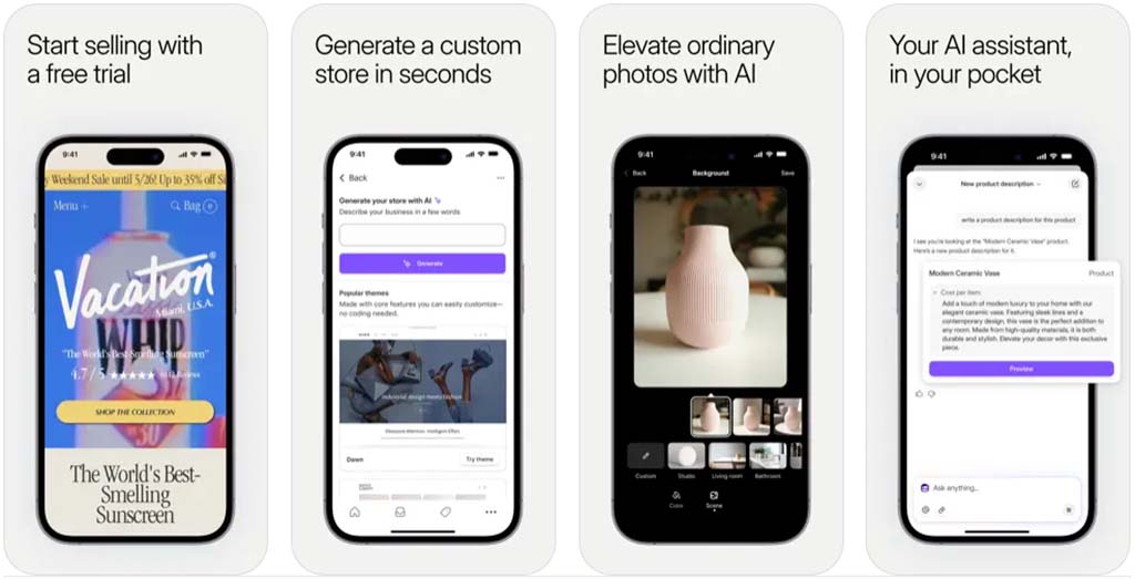 Shopify iOS app