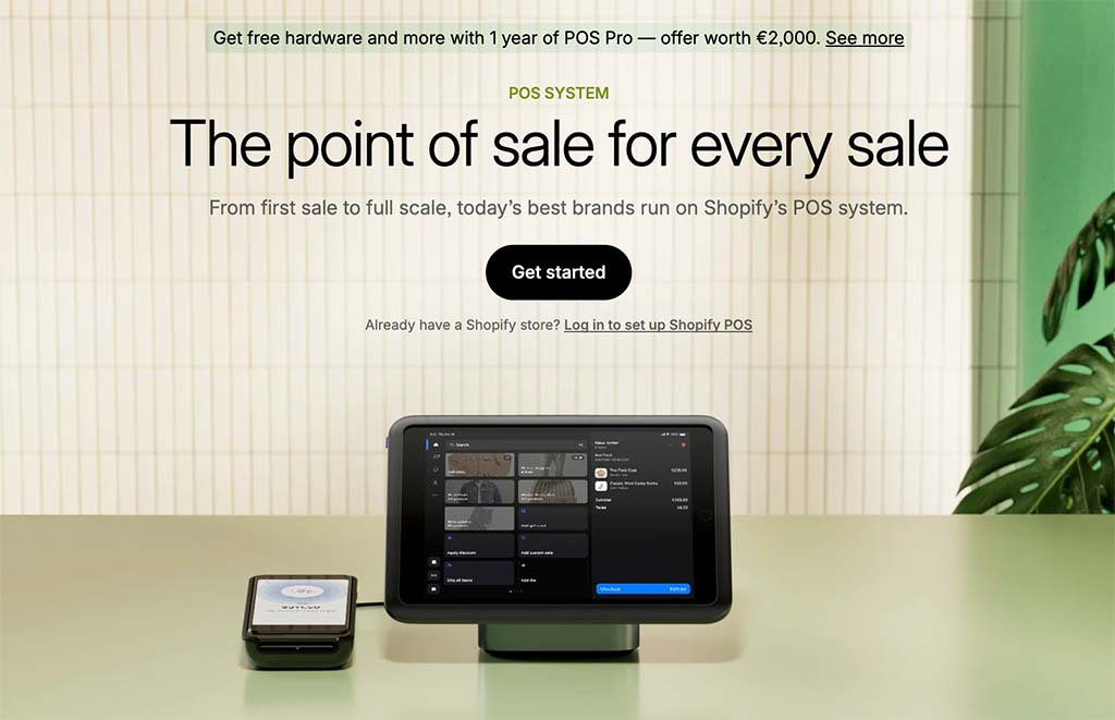 Shopify's point-of-sale hardware