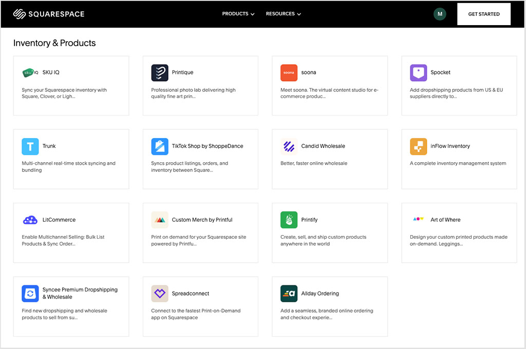 Squarespace dropshipping extensions