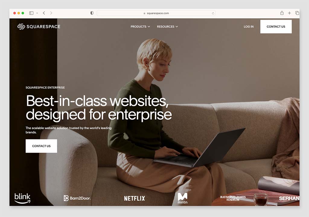 The 'Enterprise' version of the Squarespace platform