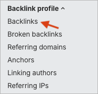 Accessing backlink data in Ahrefs