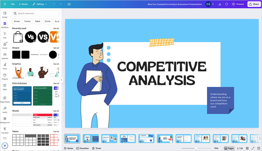 A screenshot of the Canva interface