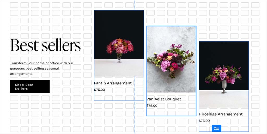Squarespace's new Fluid Engine layout editor.