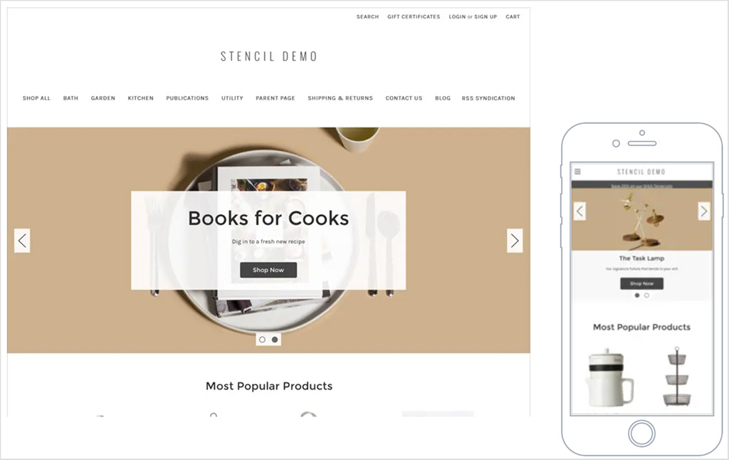 BigCommerce's 'Cornerstone Light' theme