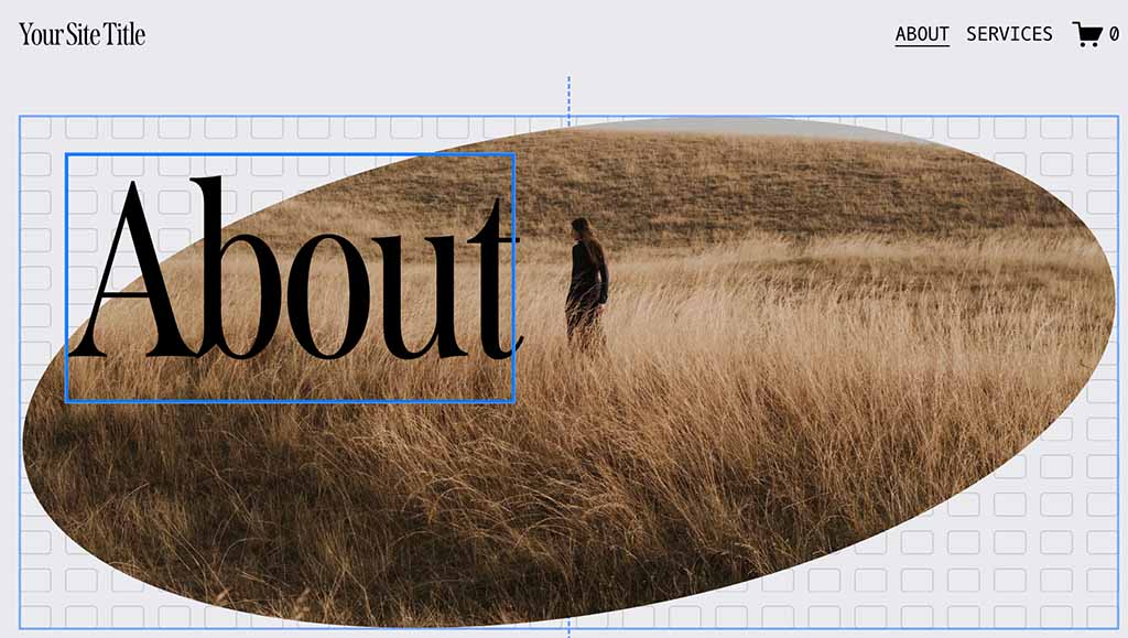 Snapping elements to the grid in Squarespace