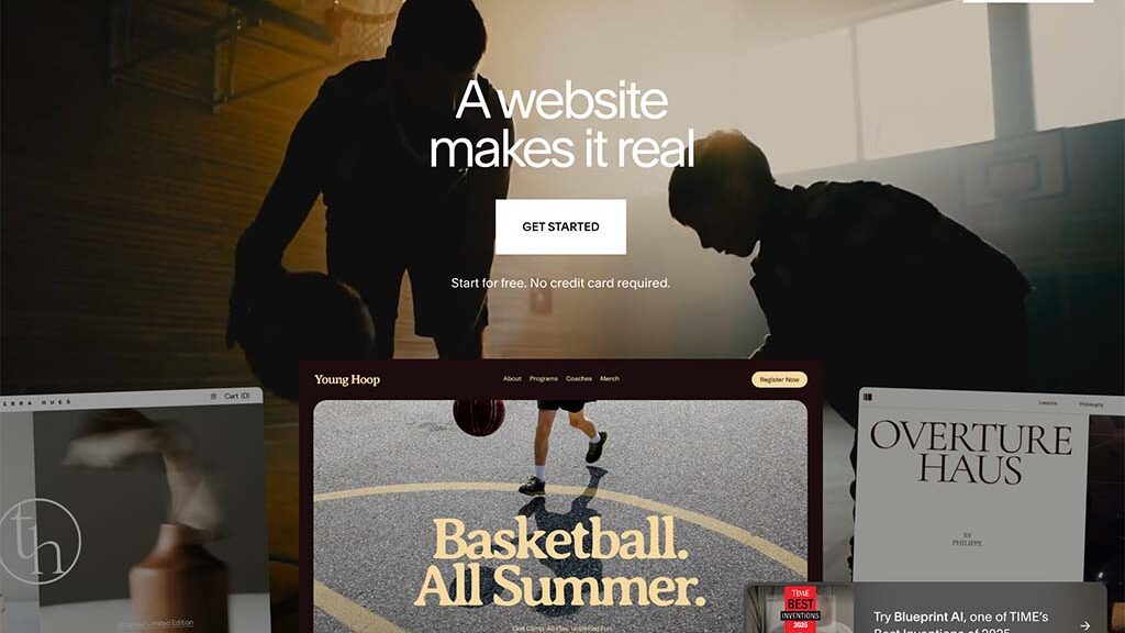 Squarespace home page