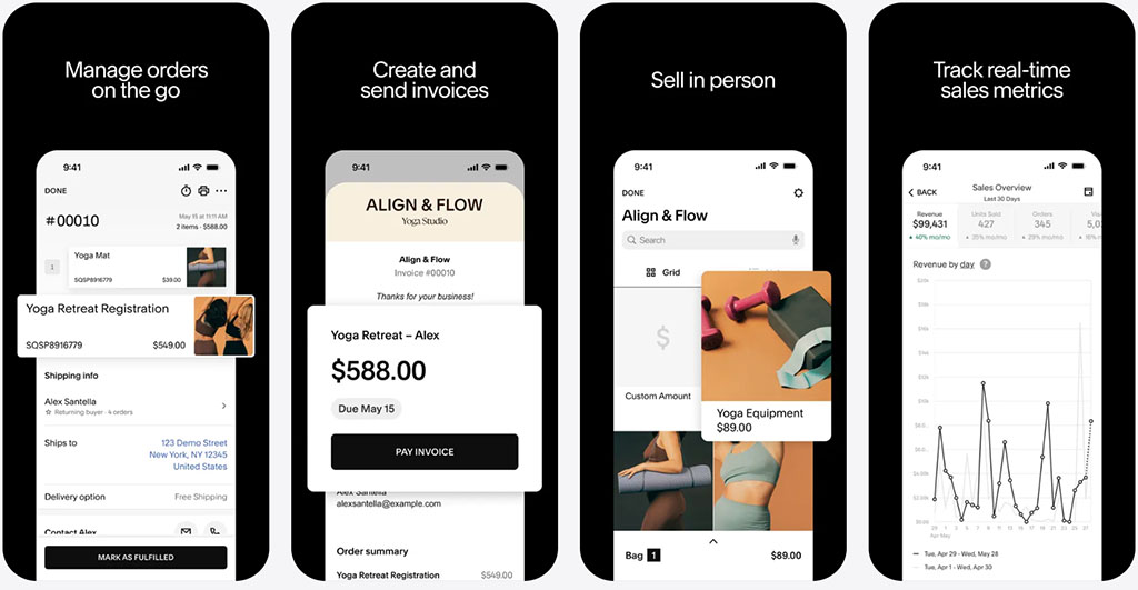 The Squarespace mobile app (iOS version, 2026)