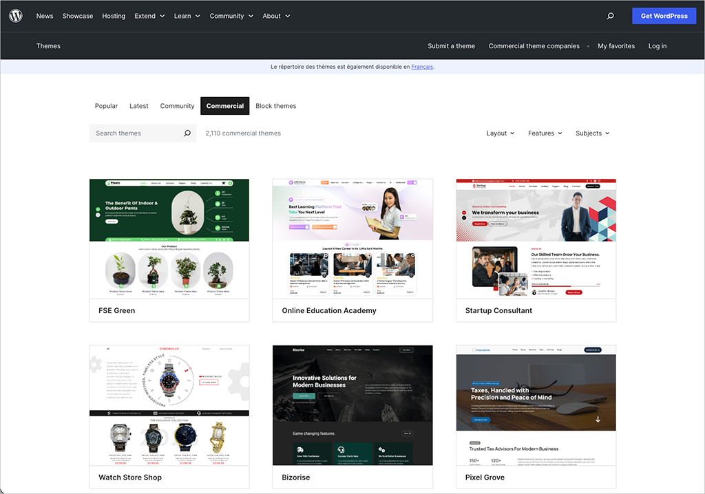 WordPress themes
