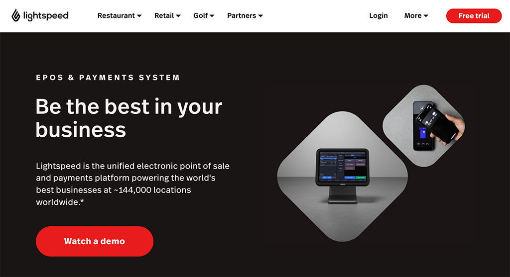 Lightspeed home page