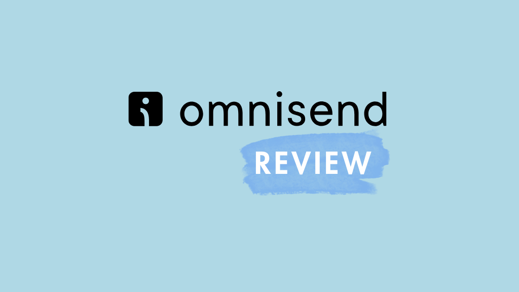 Omnisend review (the Omnisend logo plus a 'review' label)