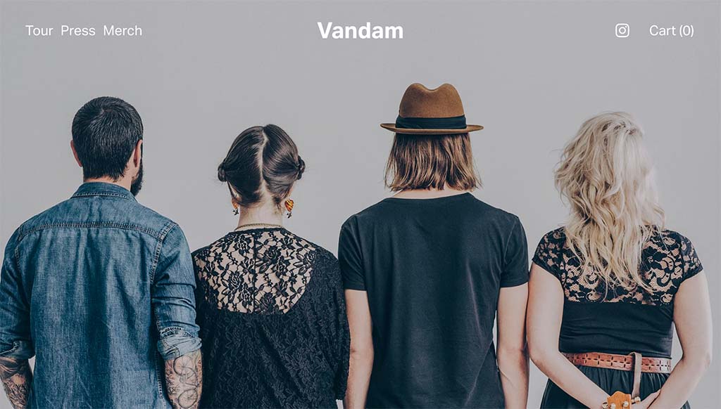 Squarespace 'Vandam' template